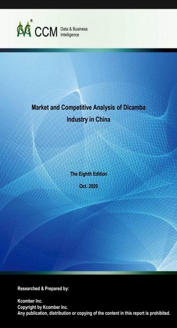 Market and Competitive Analysis of Dicamba Industry in China